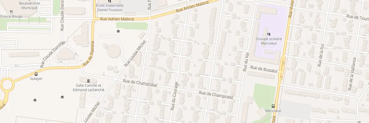 Plan du 152 Rue du Courage à Clermont-Ferrand