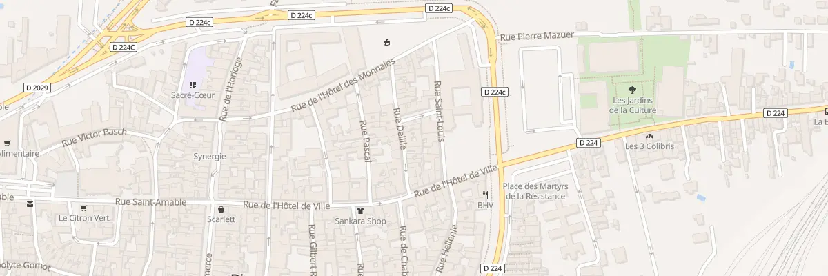 Plan du 9 Rue Delille à Riom