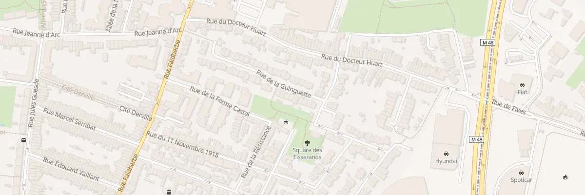 Plan du 21 Rue de la Guinguette Hellemmes à Lille