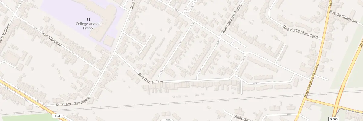 Plan du 97 Rue P Vaillant Couturier à Sin-le-Noble