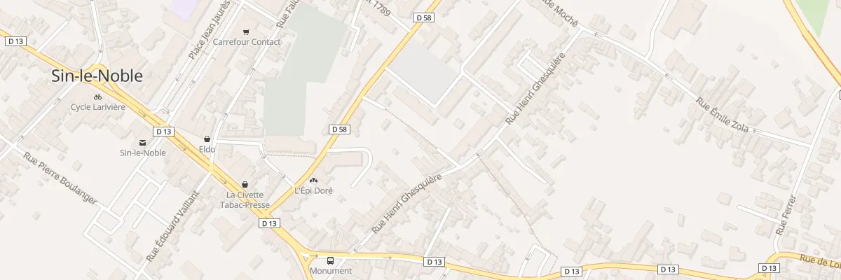 Plan du 153A Rue Henri Ghesquiere à Sin-le-Noble
