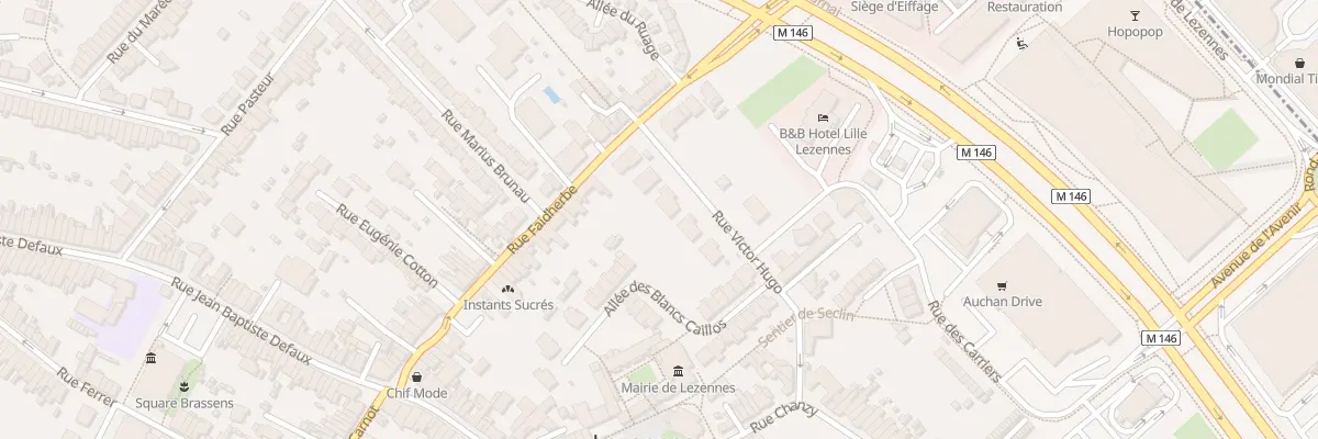 Plan du 10 Rue Victor Hugo à Lezennes