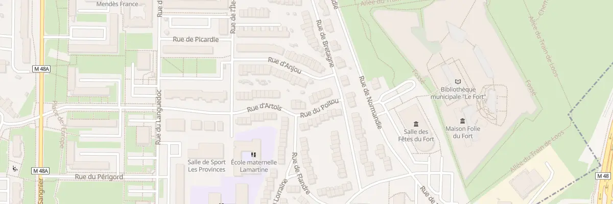 Plan du 5 Rue du Poitou à Mons-en-Barœul