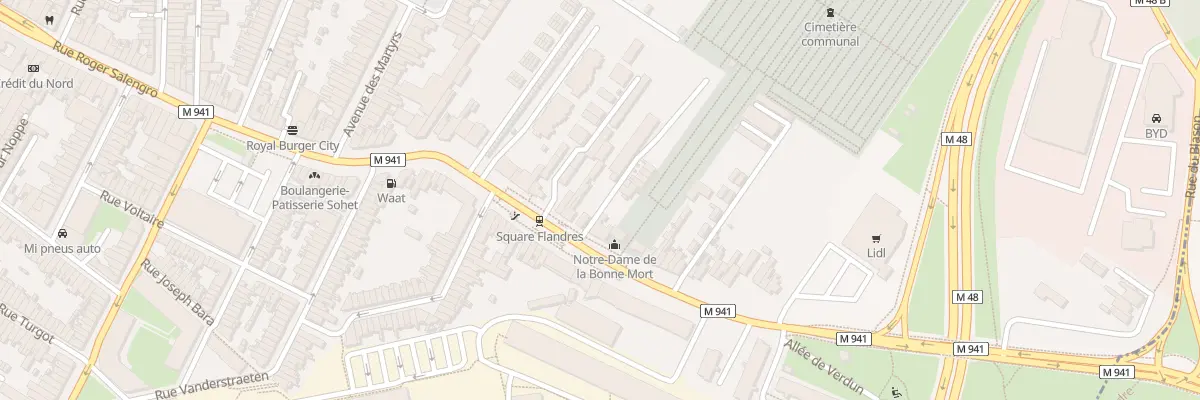 Plan du 337 Rue Roger Salengro à Lille