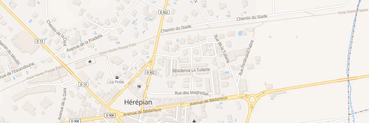 Plan du 7 Rue Marie Curie à Hérépian