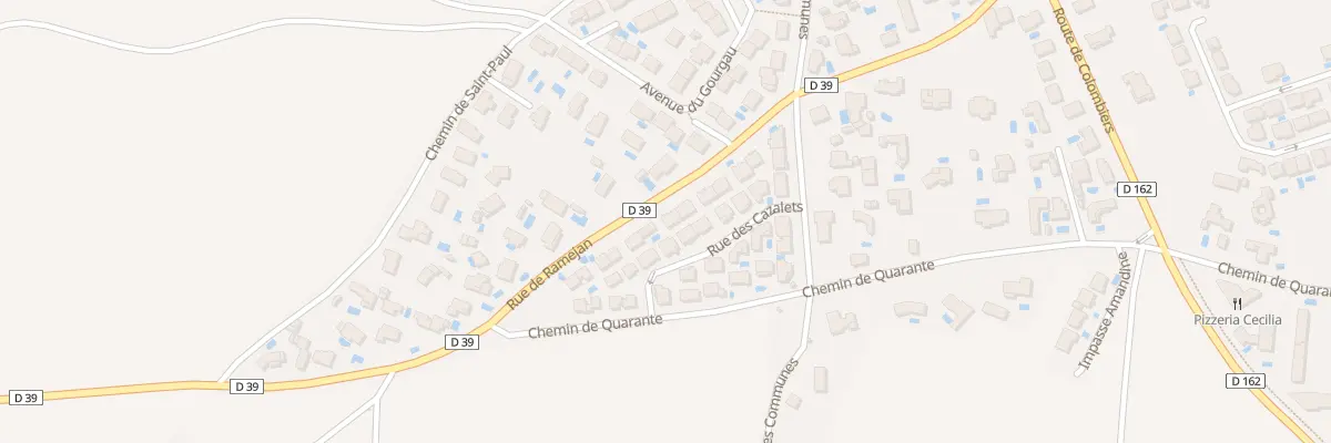 Plan du 23 Rue de Ramejan à Maureilhan