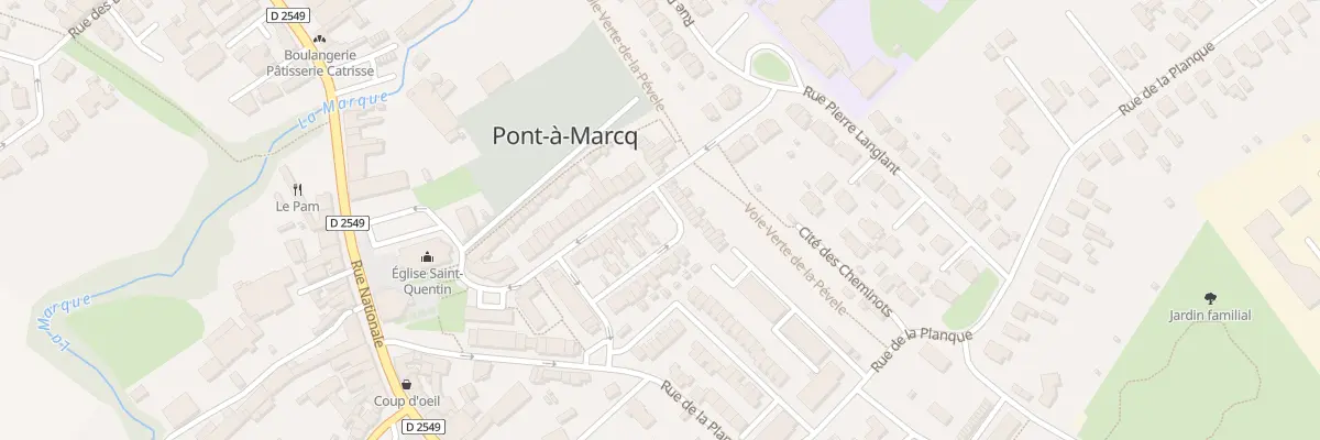 Plan du 19 Rue du Marechal Leclerc à Pont-à-Marcq