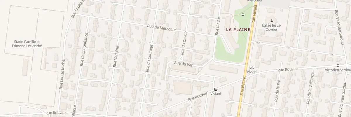 Plan du 93 Rue du Devoir à Clermont-Ferrand