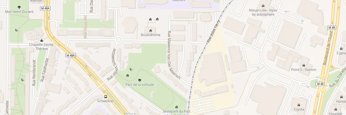 Plan du 5 Rue Maxence Van Der Meersch à Mons-en-Barœul