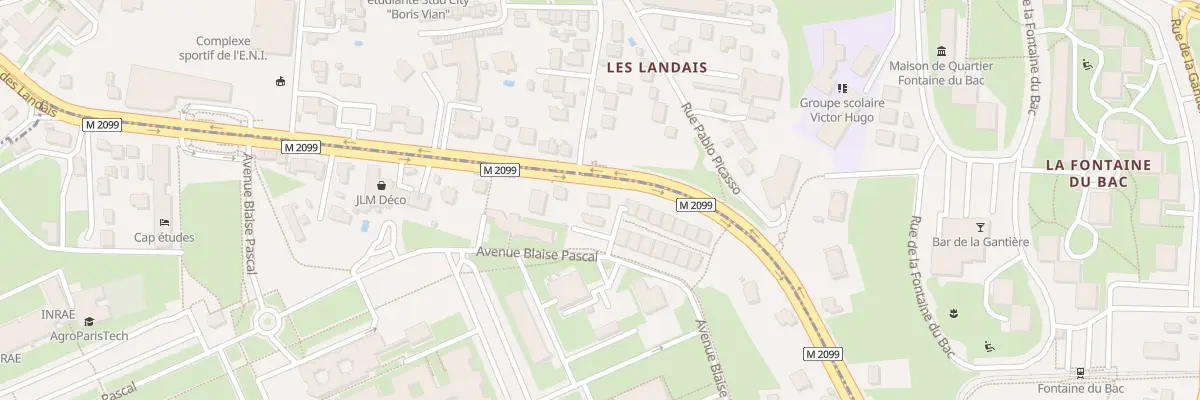 Plan du 2 Av de la Margeride à Aubière