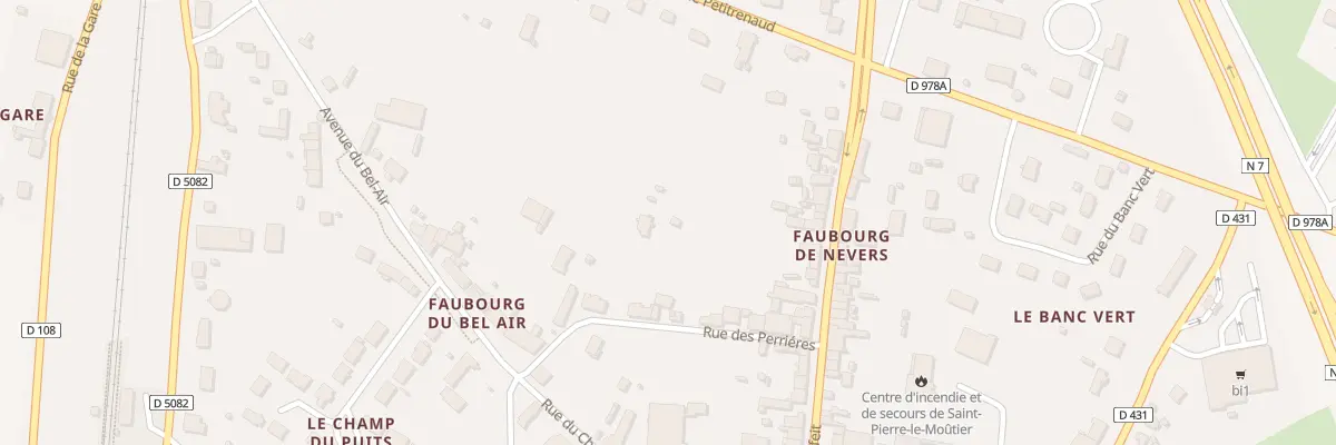 Plan du 10 Rue des Perriéres à Saint-Pierre-le-Moûtier