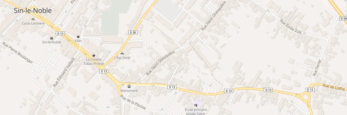 Plan du 124A Rue Henri Ghesquiere à Sin-le-Noble