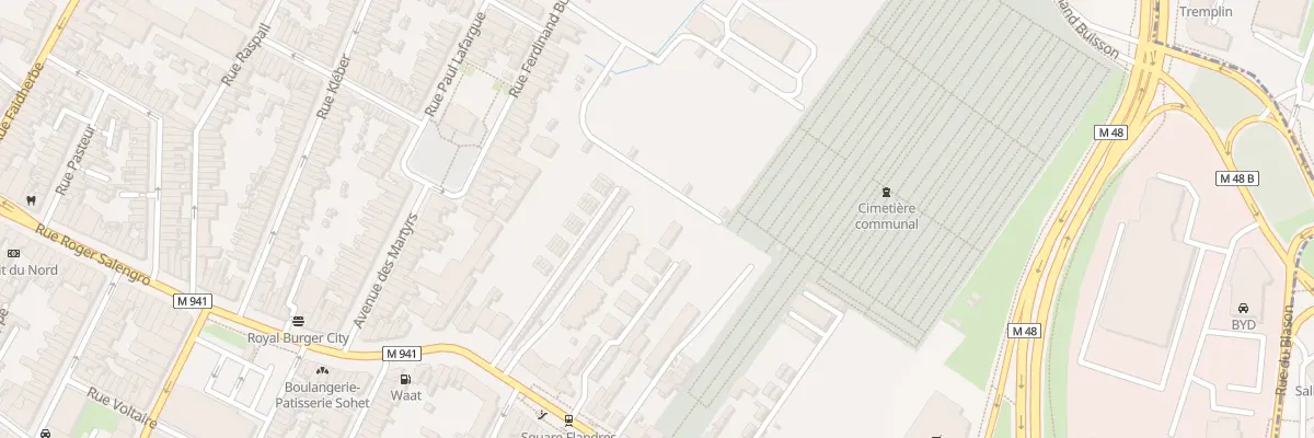 Plan du 301 Rue Roger Salengro à Lille