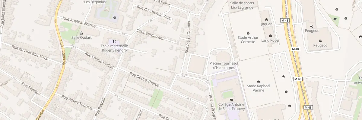 Plan du 36 Rue Pierre Delmas Hellemmes à Lille