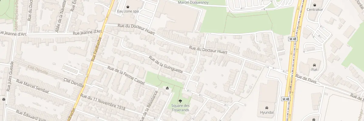 Plan du 14 Rue de la Guinguette Hellemmes à Lille