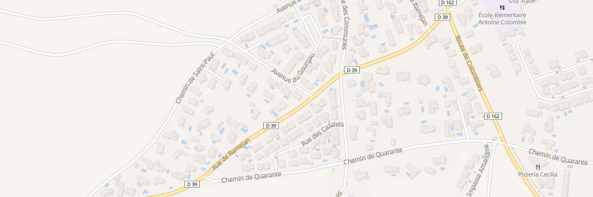 Plan du 20 Rue de Ramejan à Maureilhan
