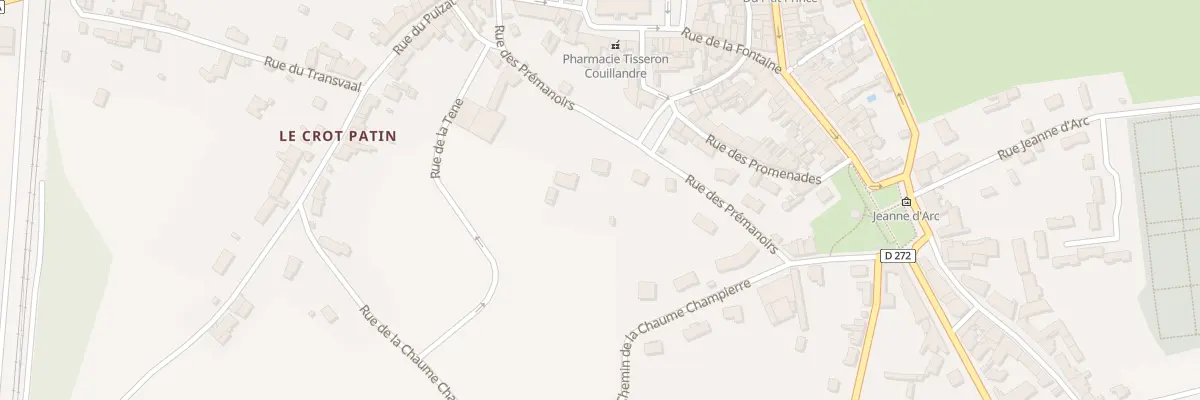 Plan du 16 Rue des Prémanoirs à Saint-Pierre-le-Moûtier