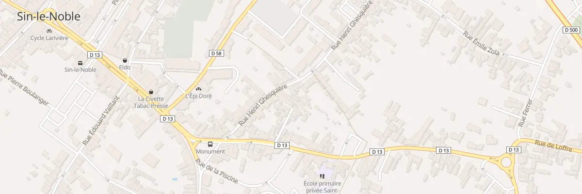 Plan du 124C Rue Henri Ghesquiere à Sin-le-Noble
