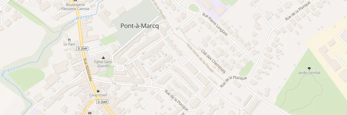 Plan du 37 Rue du Marechal Leclerc à Pont-à-Marcq