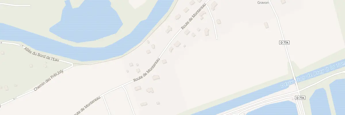 Plan du 17 Rte de Montereau à Gravon