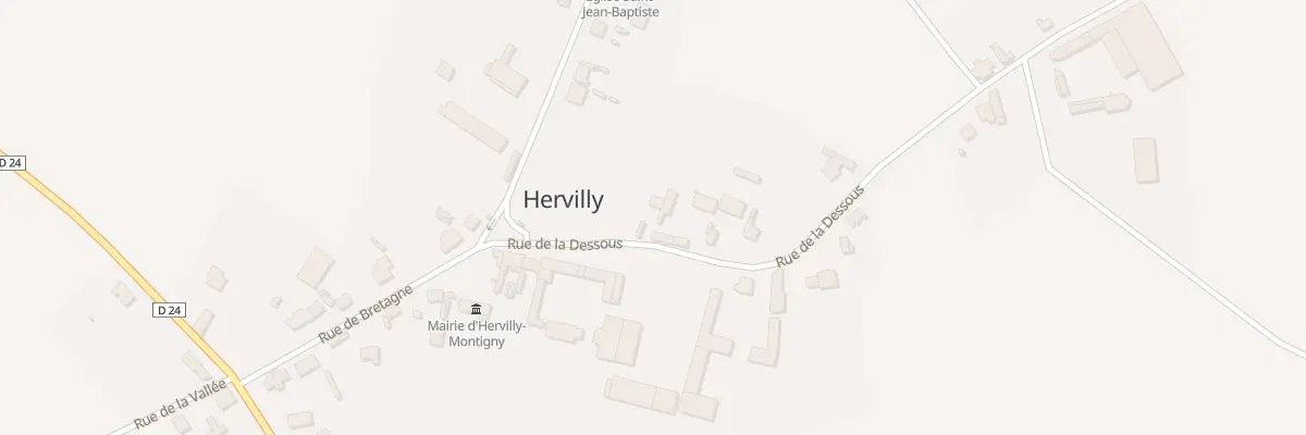 Plan du 3 Rue de la Dessous à Hervilly