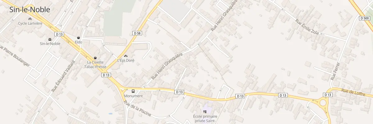Plan du 124D Rue Henri Ghesquiere à Sin-le-Noble