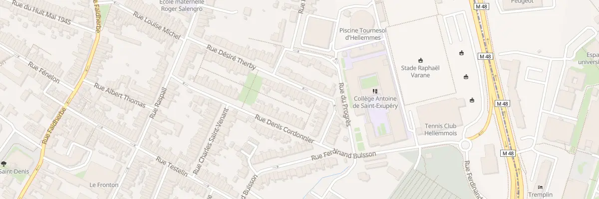 Plan du 44 Rue Désiré Therby à Lille