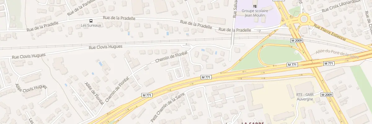 Plan du 8 All des Glycines à Clermont-Ferrand