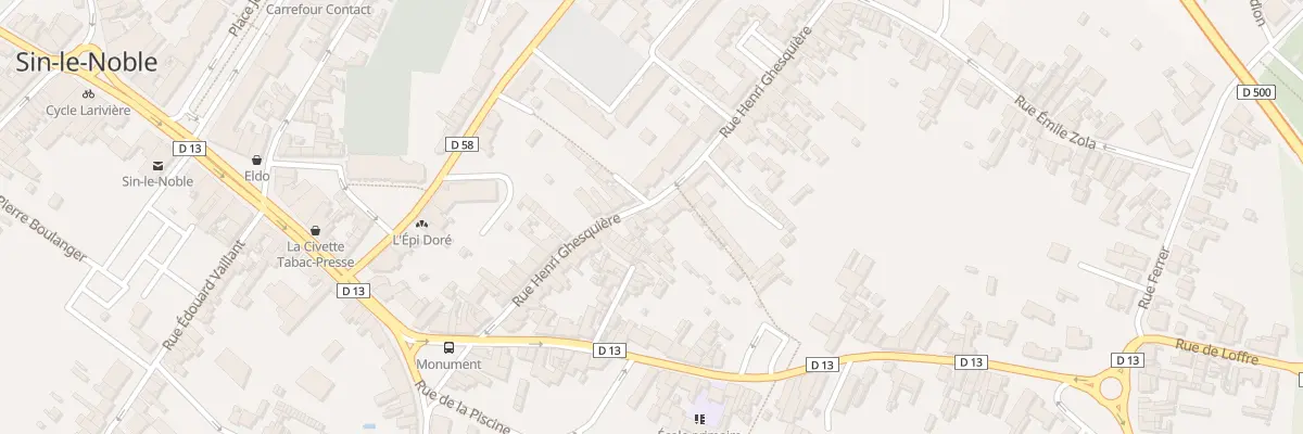 Plan du 154 Rue Henri Ghesquiere à Sin-le-Noble