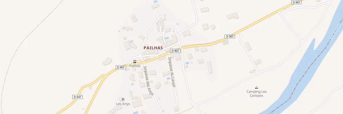 Plan du 5150 Pailhas à Compeyre