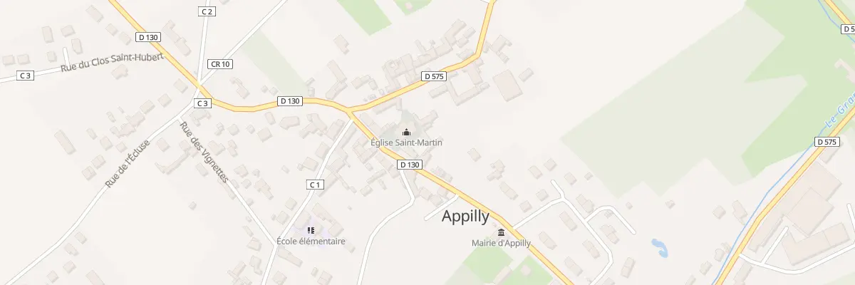 Plan du 249 Rue de l’Eglise à Appilly