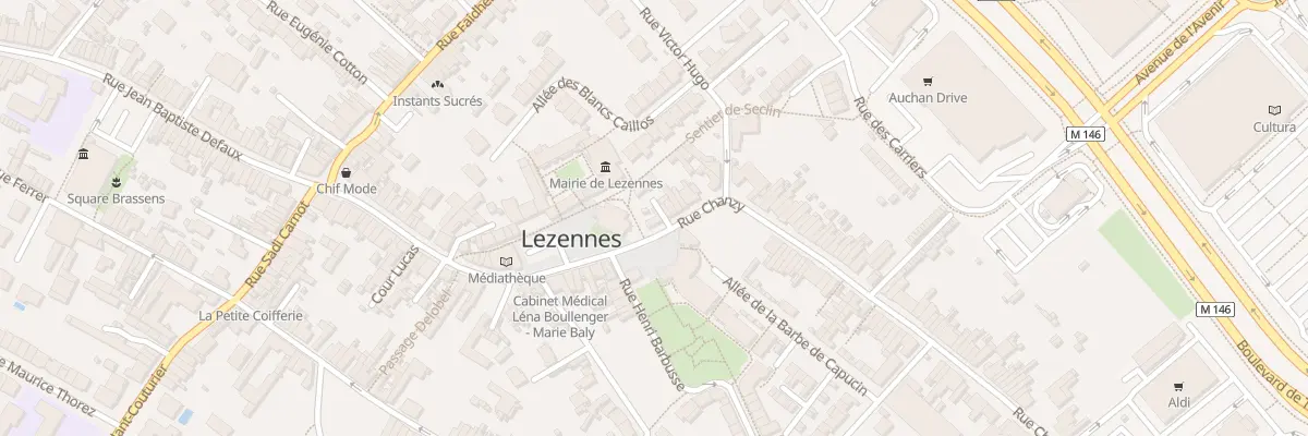 Plan du 1 Rue Chanzy à Lezennes
