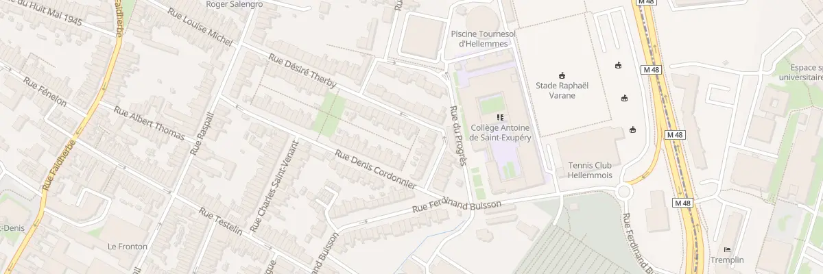 Plan du 50 Rue Désiré Therby à Lille