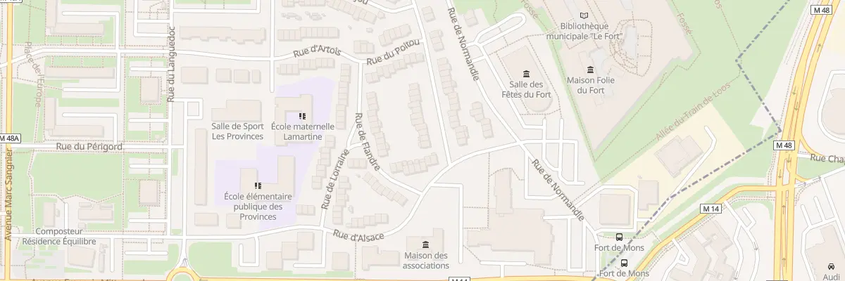 Plan du 3 Rue de Bretagne à Mons-en-Barœul