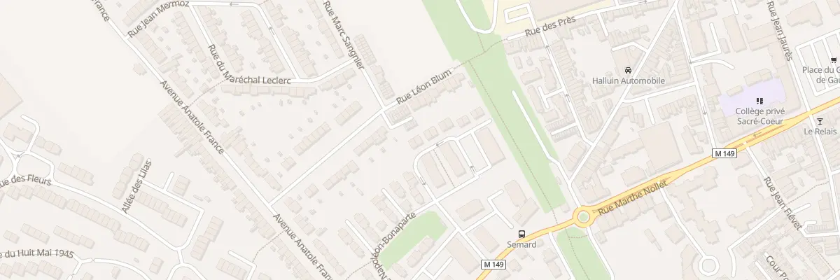 Plan du 210 Rue Mohammed V à Halluin