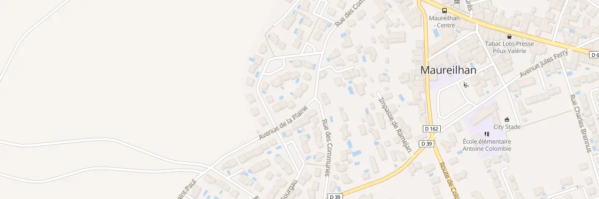 Plan du 20 Rue des Communes à Maureilhan