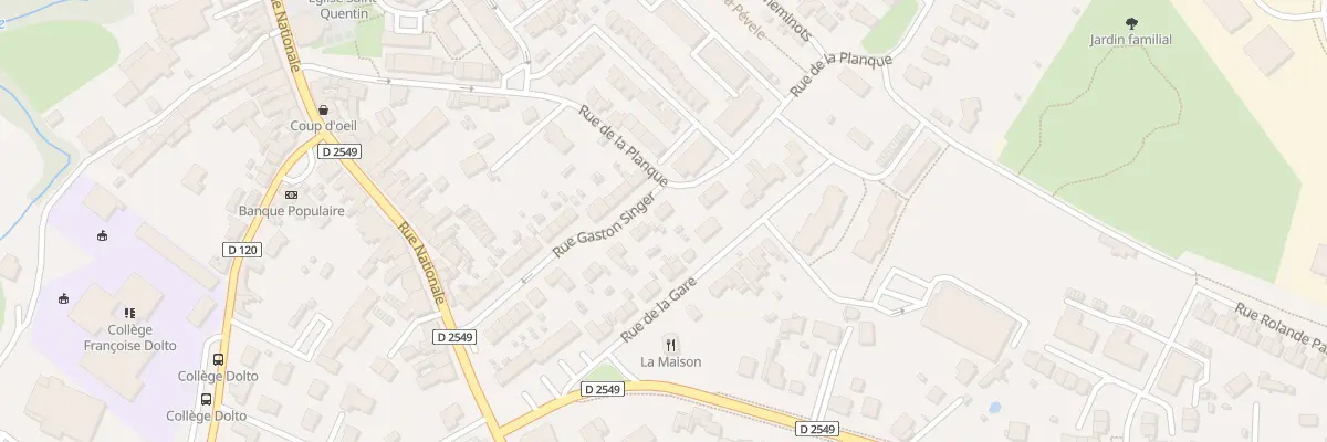 Plan du 17 Rue Gaston Singer à Pont-à-Marcq