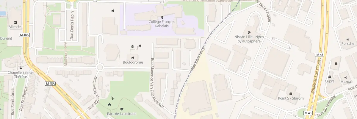 Plan du 5 Rue Émile Verhaeren à Mons-en-Barœul