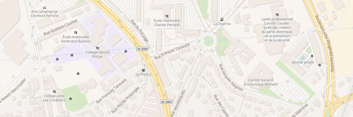 Plan du 50 Rue François Taravant à Clermont-Ferrand