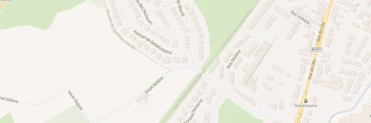 Plan du 1 Av de Bellefontaine à Halluin