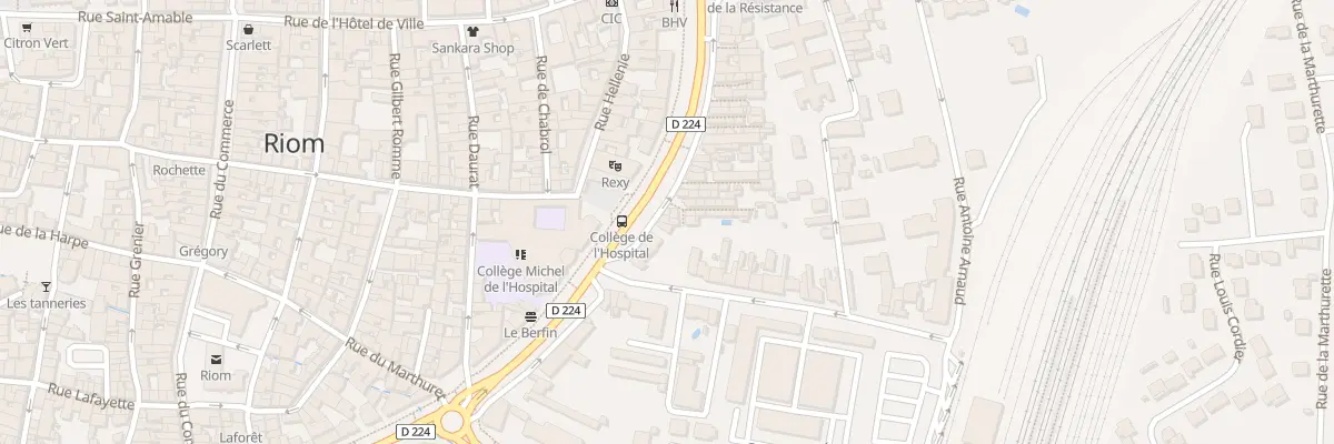 Plan du 23 Bd Desaix à Riom