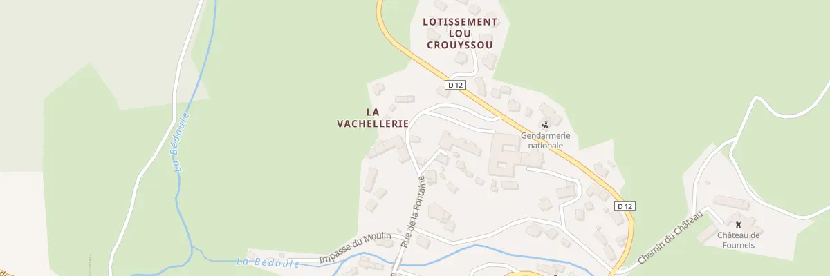Plan du 5058 La Vachellerie à Fournels