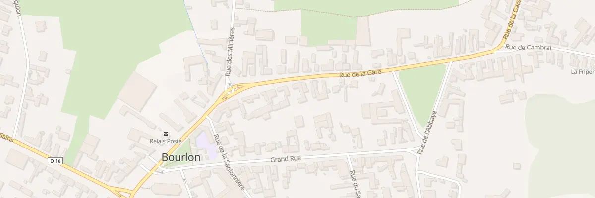 Plan du 8 Rue de la Gare à Bourlon