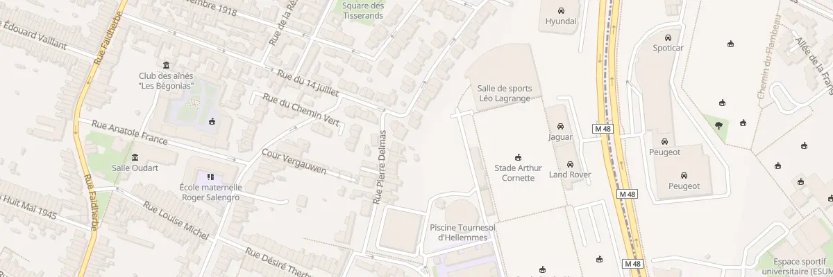 Plan du 6 Rue de la Filature à Lille