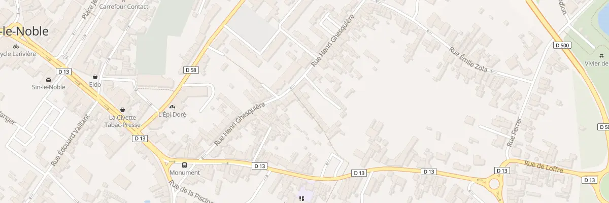 Plan du 178 Rue Henri Ghesquiere à Sin-le-Noble