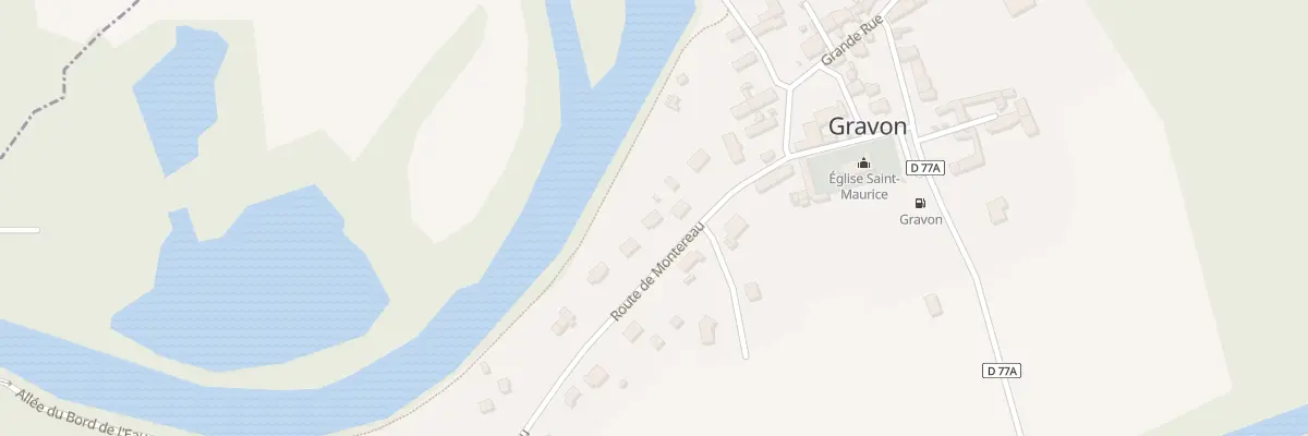 Plan du 8 Rte de Montereau à Gravon