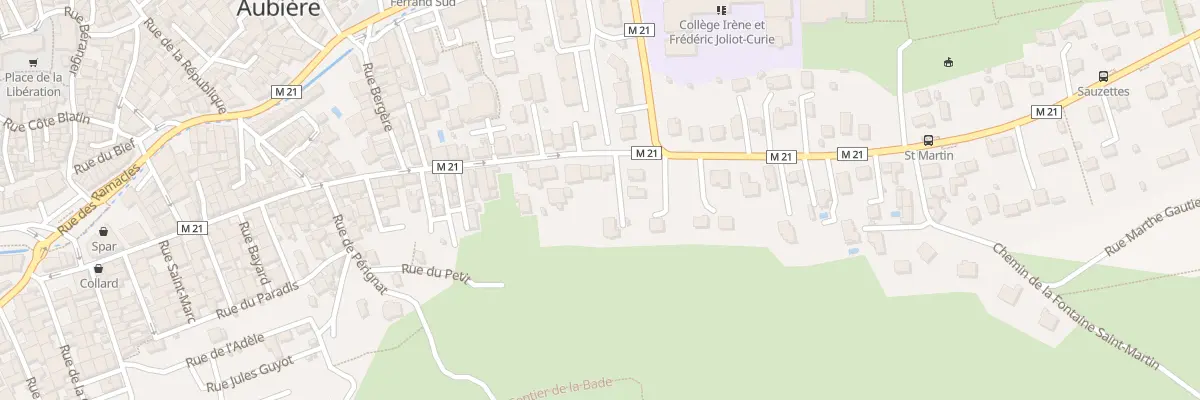 Plan du 56 Rue du Chambon à Aubière