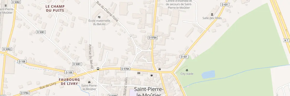 Plan du 15 Pl Virollet à Saint-Pierre-le-Moûtier