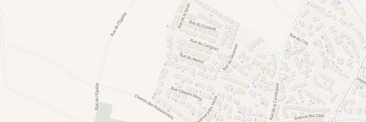 Plan du 13 Rue du Merlot à Montady