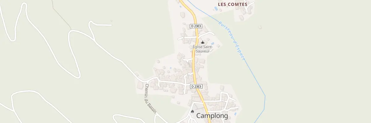 Plan du 9 Rue des Porches à Camplong
